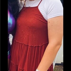 Mossimo supply co burnt orange dress